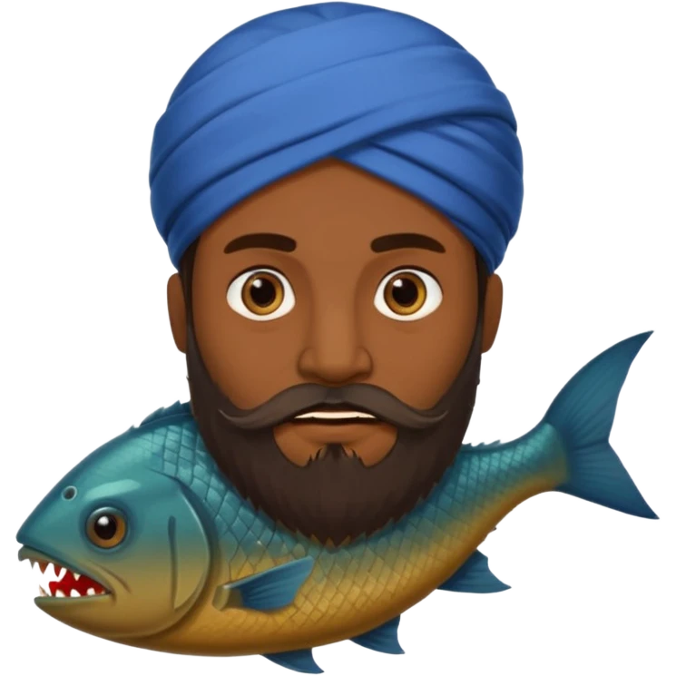 Узбек с пиранией в бороде emoji