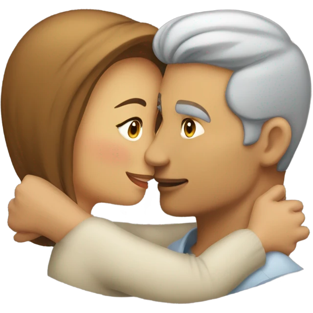 Kisses to a man emoji
