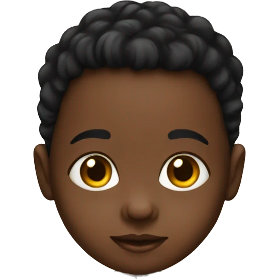 a black baby emoji