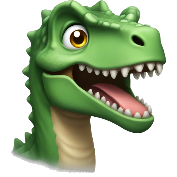 silently raging dinosaur  emoji
