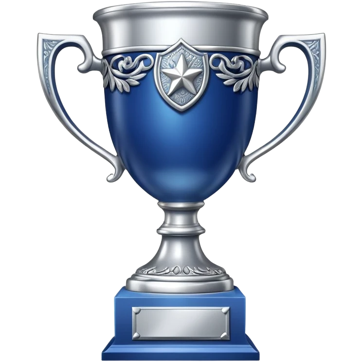 blue silver trophy emoji