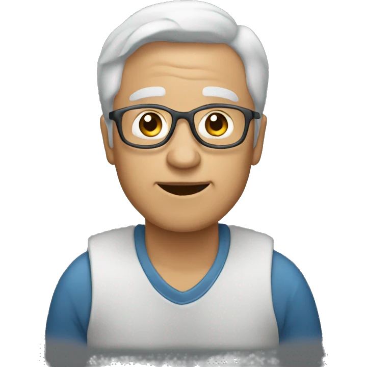 a person of 40 years explaining emoji