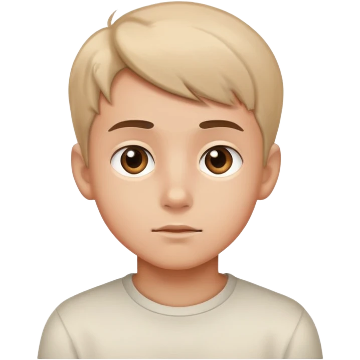boy gazing at viewer emoji