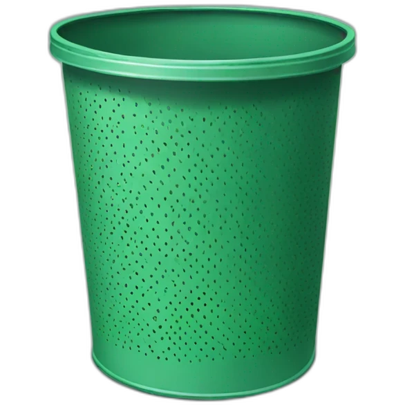 light Green Metal Trash Can emoji