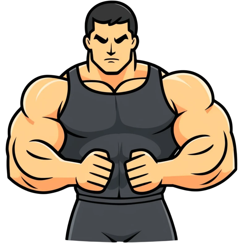 Body builder flexing  emoji
