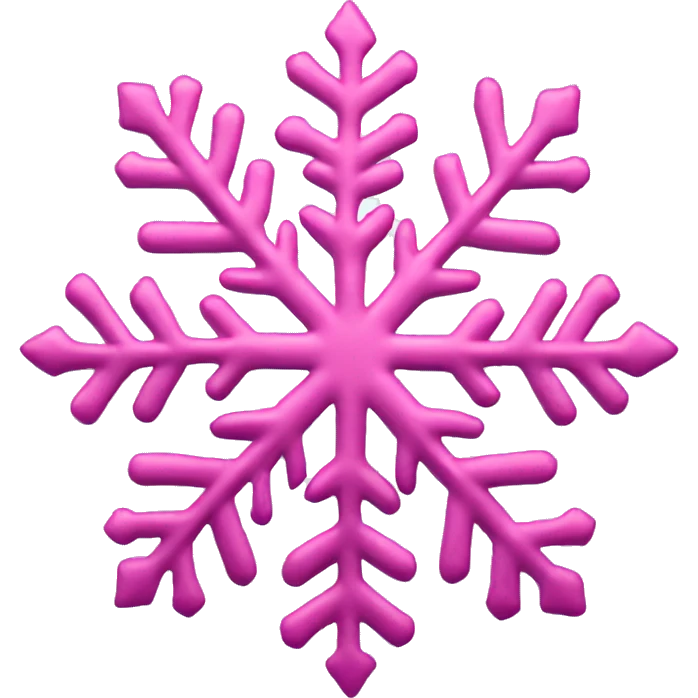 Pink snowflake  emoji