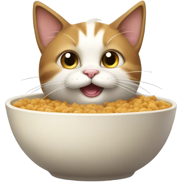 cat eating  emoji