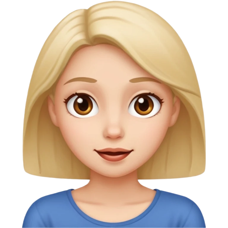 Mulher sentada,com,cara de safada emoji