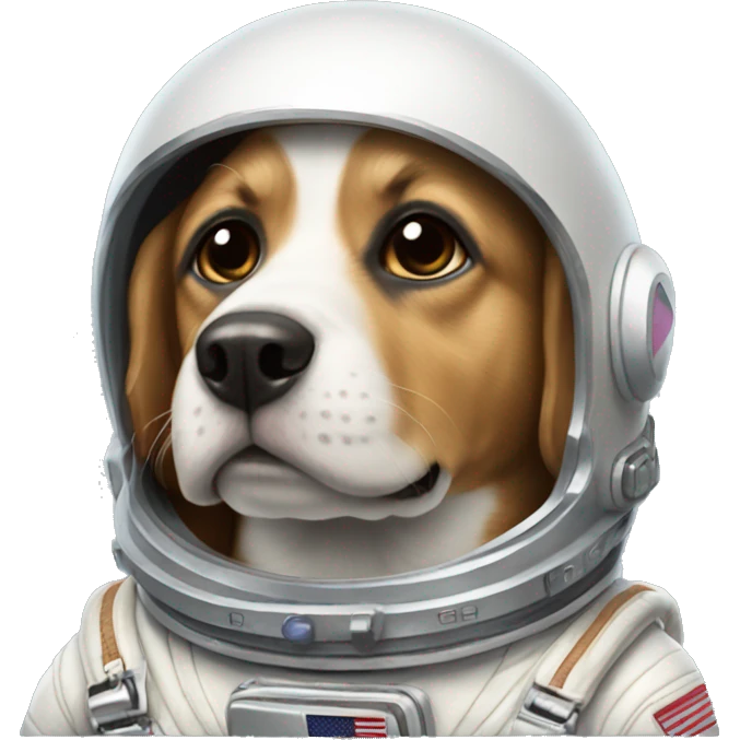 Perro astronauta  emoji