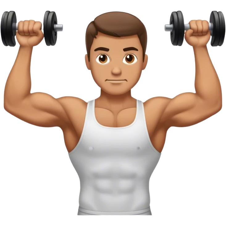 guy doing bicep curls emoji