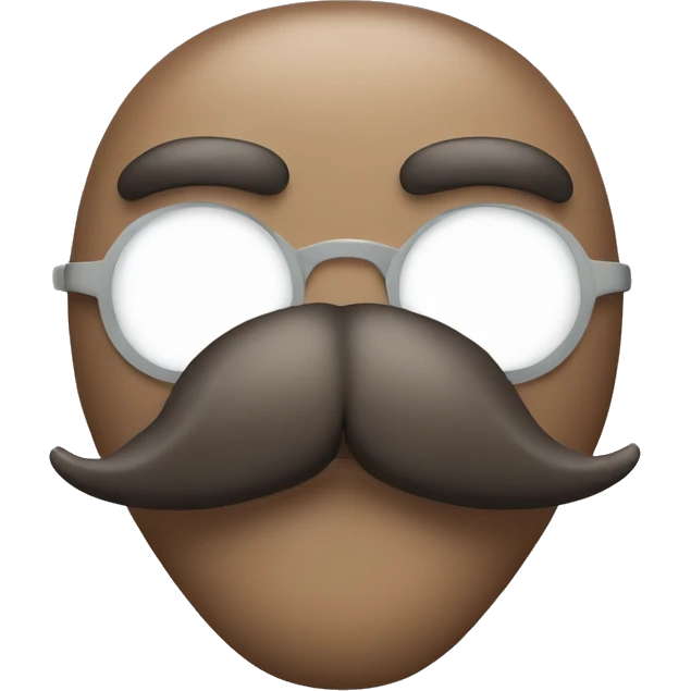 Walrus style mustache  emoji