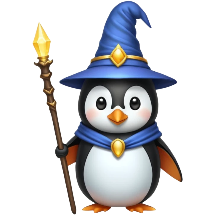 Penguin Wizard emoji