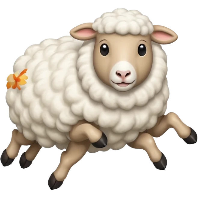 sheep jumping  emoji