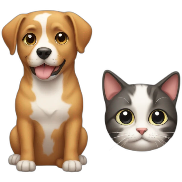 Dog cat emoji