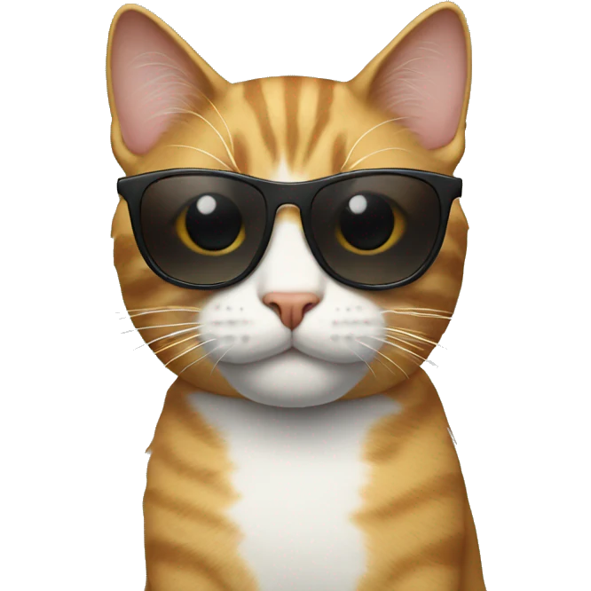Cat with sunglasses emoji