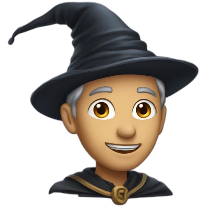 Chat sorcière emoji