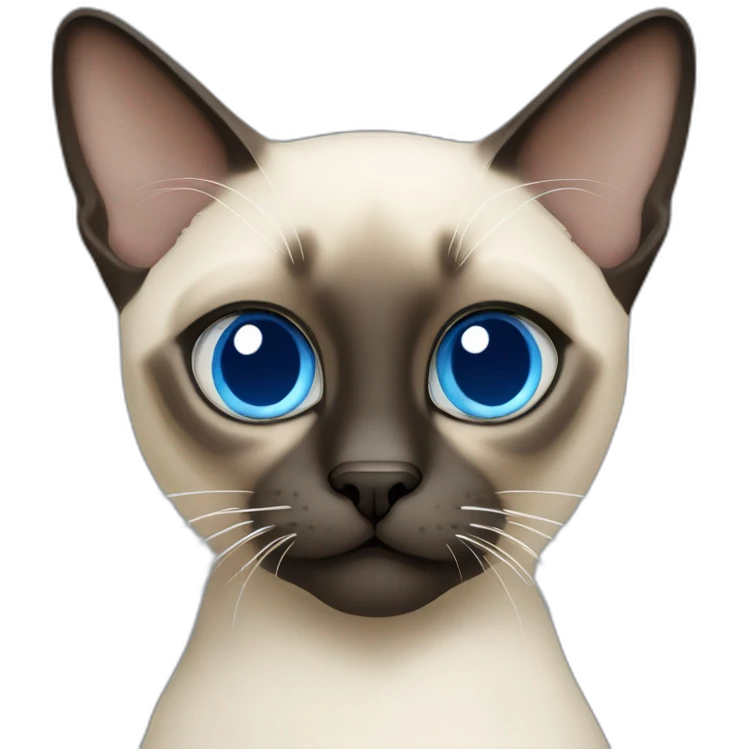 siamese cat with blue eyes emoji
