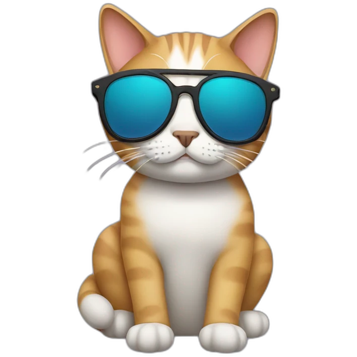 Cat with sunglasses emoji