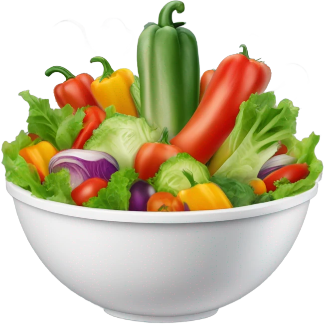 Salad with flames emoji