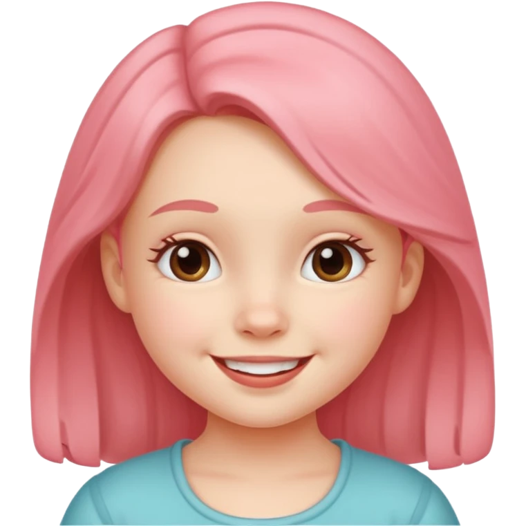  A cute little girl  emoji