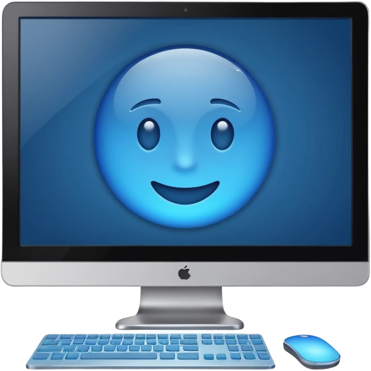 computer monitor displaying code, simple, clear, no text emoji