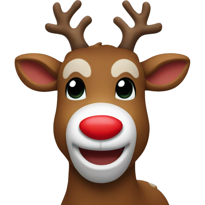rudolph the red nosed reindeer emoji