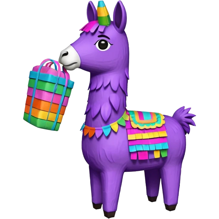 Purple Loot llama Pinata emoji