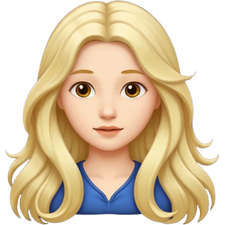 Long hair girl emoji