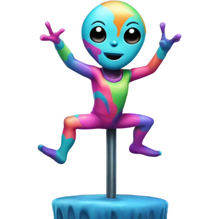 alien Pole dancer emoji