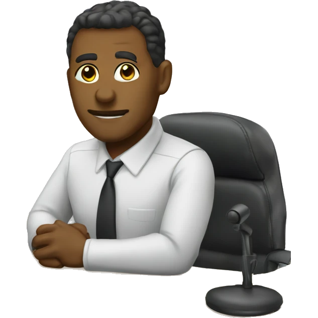 admin behind the desk emoji