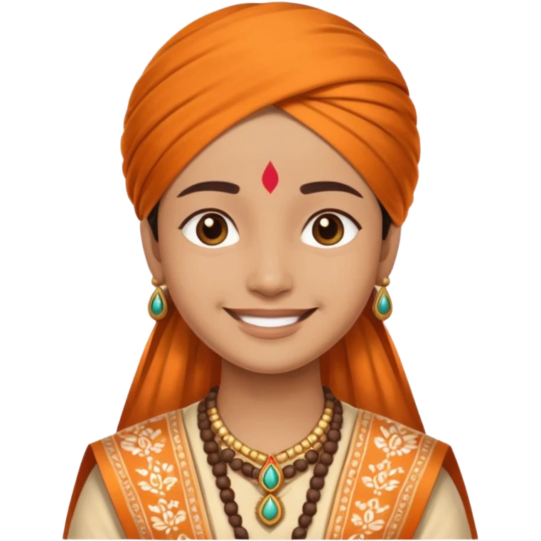 Smiley face but Indian  emoji