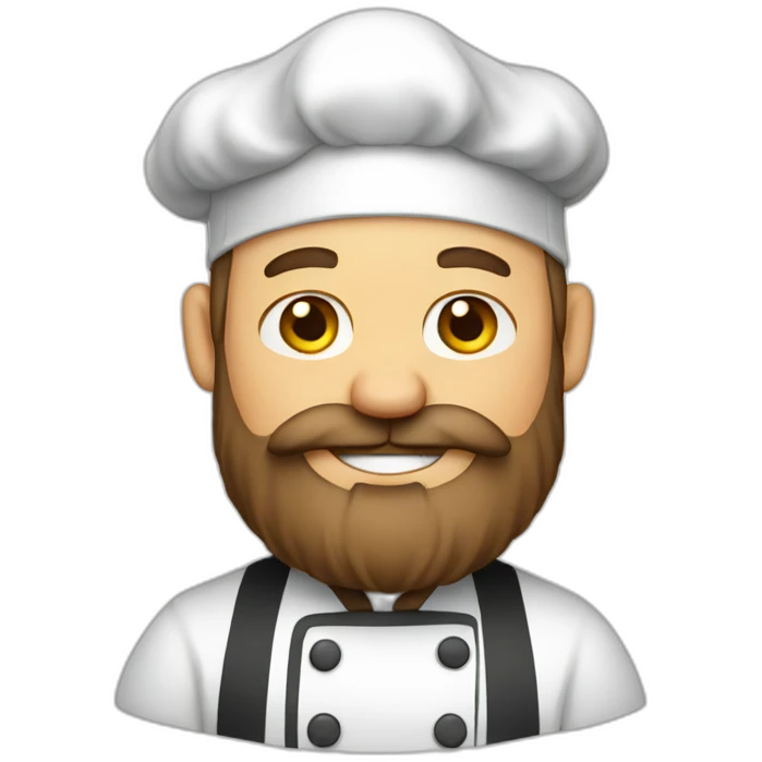 Bearded chef emoji