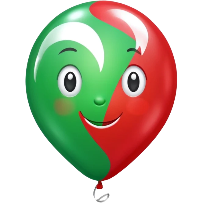 Christmas balloon emoji