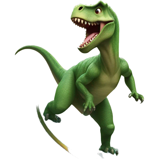 dinosaur surfing  emoji