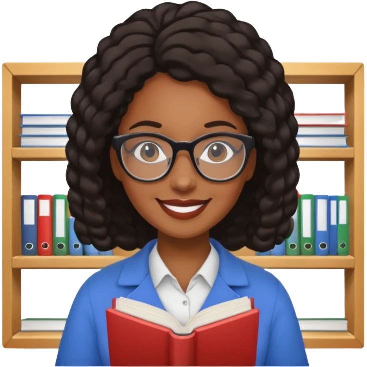 Bookstore Clerk black woman emoji