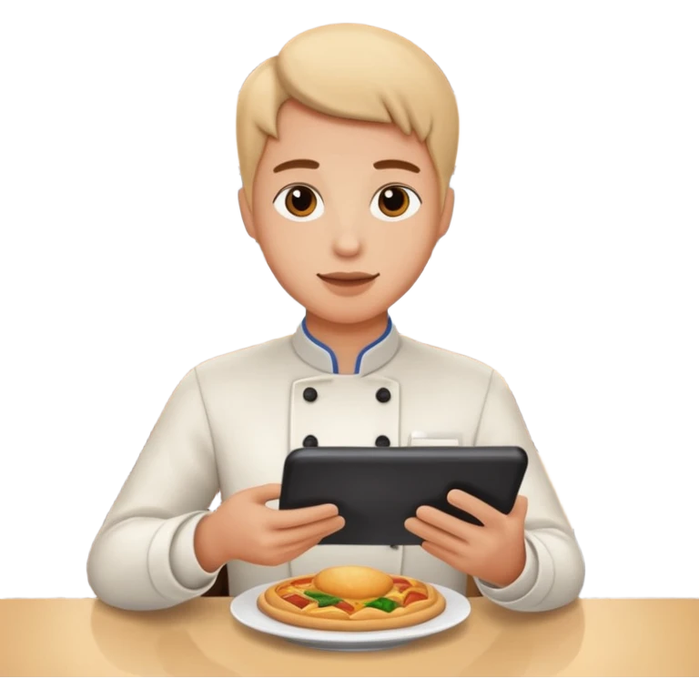 Placing orders at the restaurante emoji