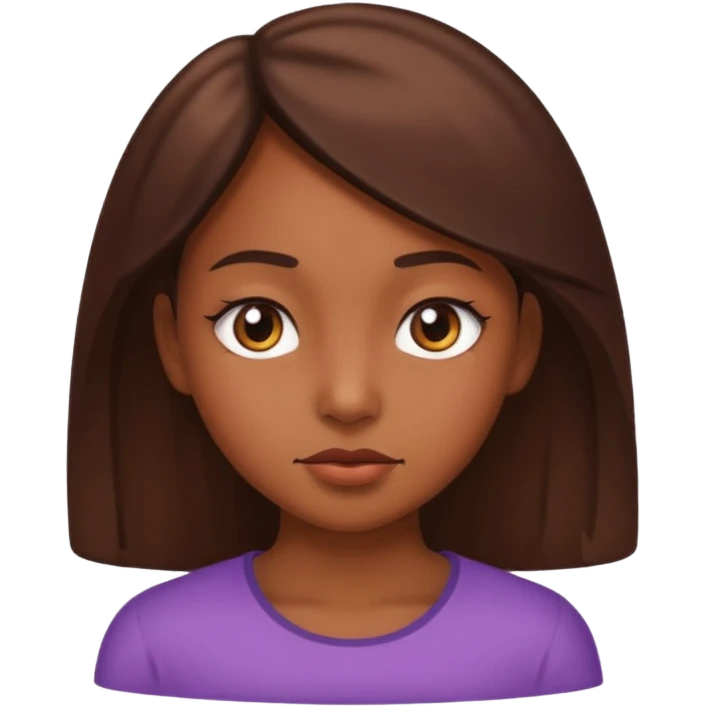 Girl giving the side eye emoji
