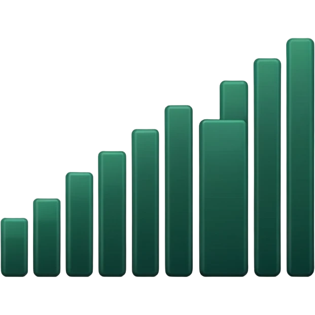 
dark green growth graph emoji