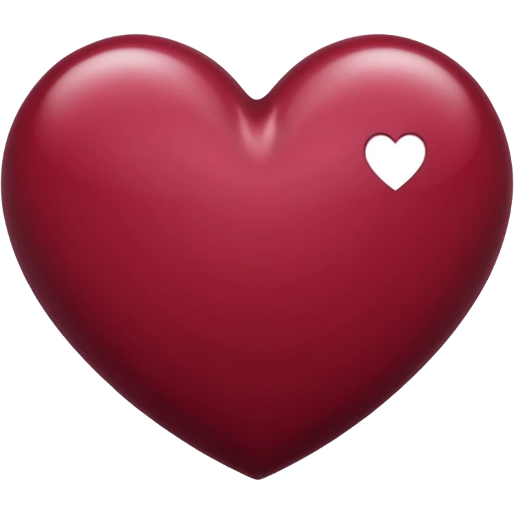 Burgundy heart  emoji