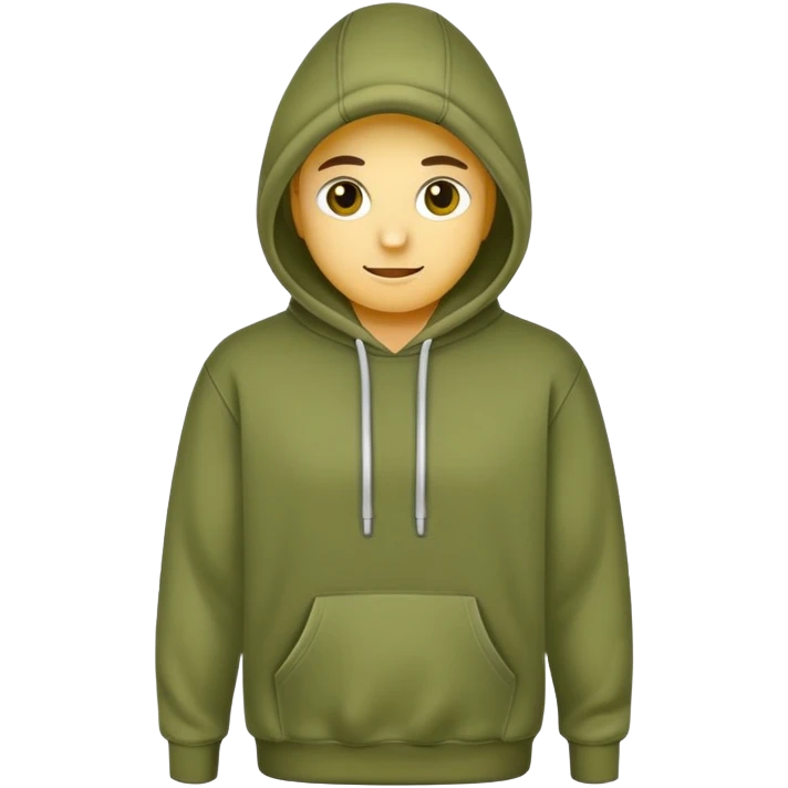 olive green hoodie emoji