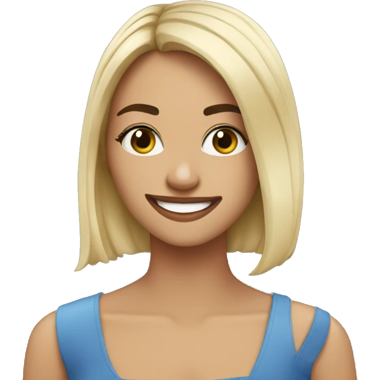 Cara feliz com juliette emoji