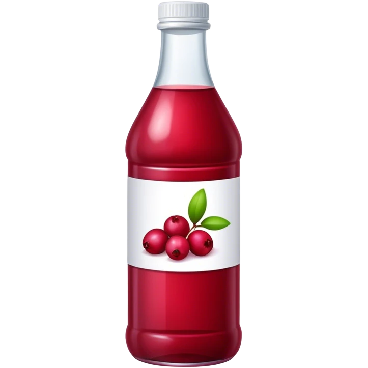 Bottle cranberry juice emoji