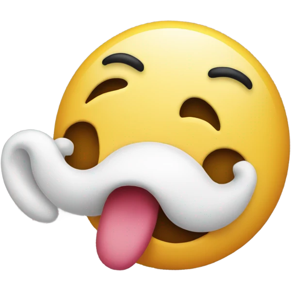 Emoji lying with long nose emoji