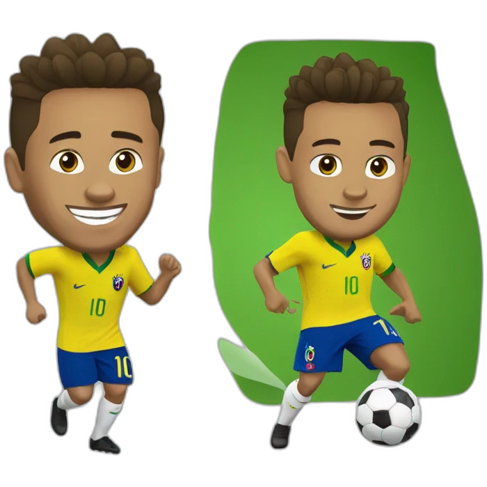 Neymar qui danse avec Ronaldo emoji