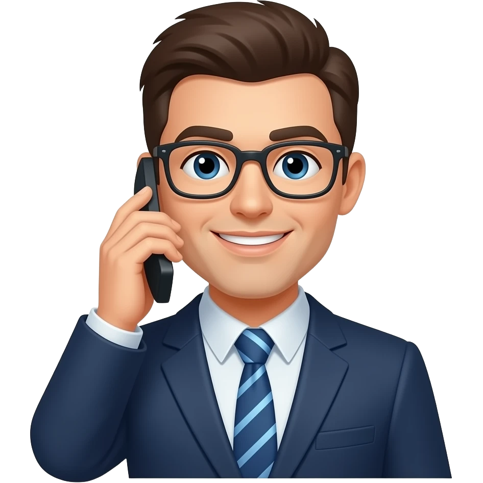 office worker, on the phone emoji