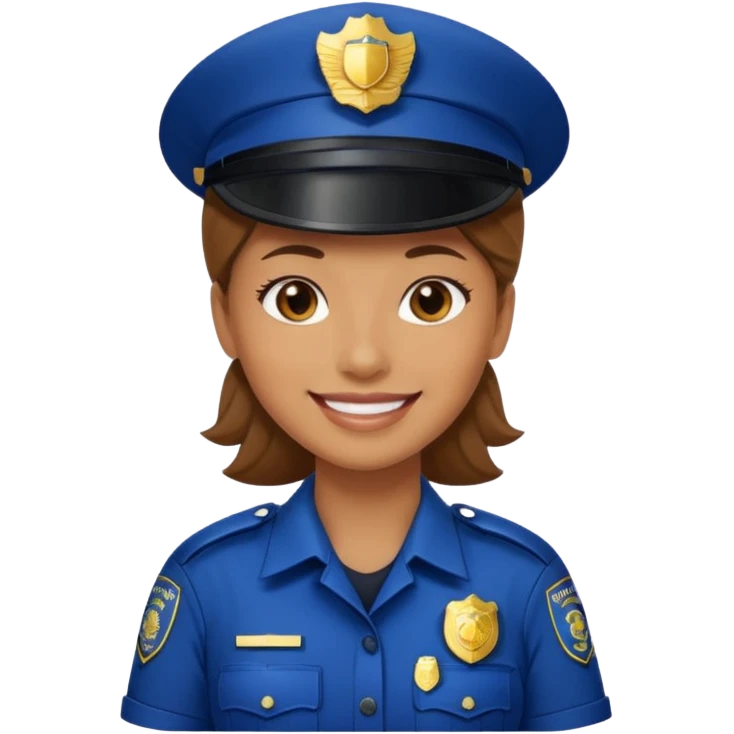 policewoman smile emoji