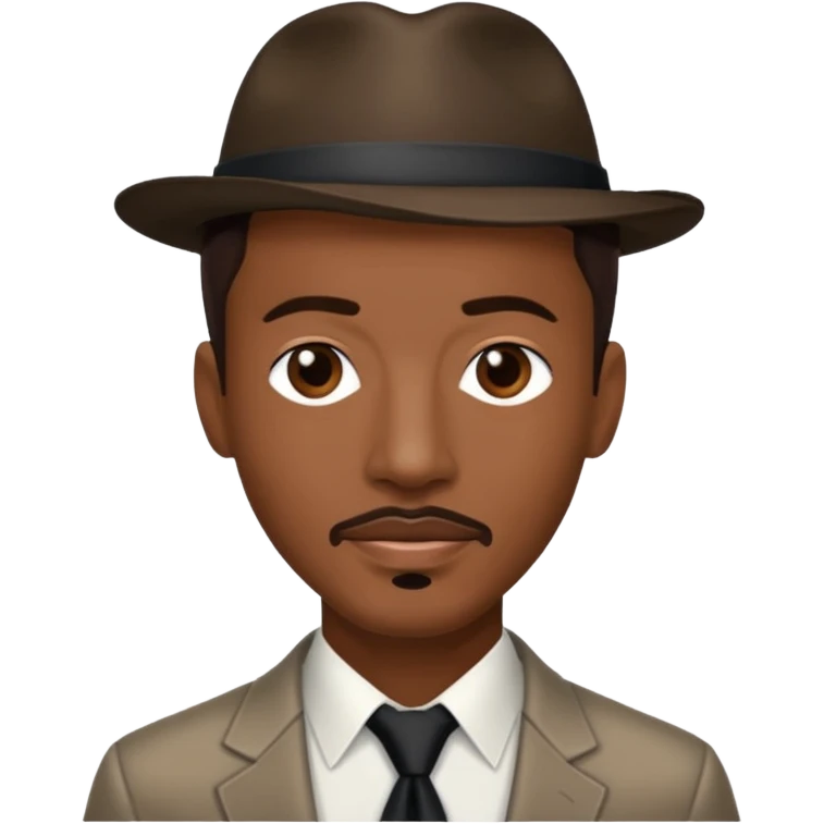 Ralph Tresvant with dark brown hair emoji