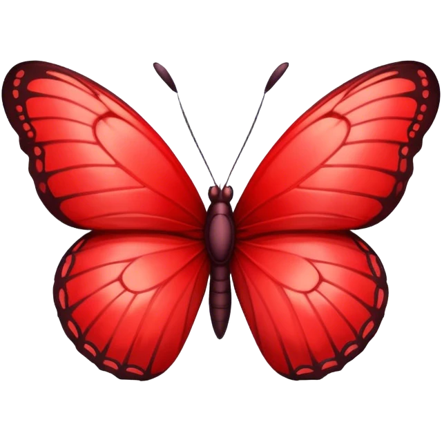 red butterfly emoji