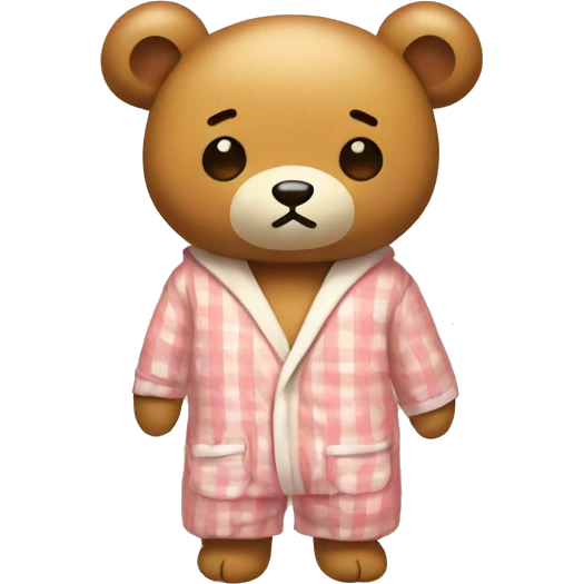Rilakkuma in pajamas emoji