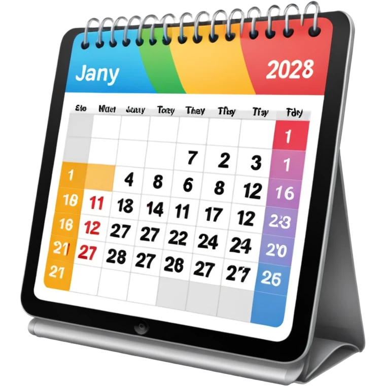 January calendar emoji